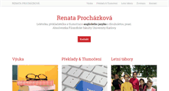 Desktop Screenshot of prochazkova.net