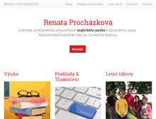 Tablet Screenshot of prochazkova.net